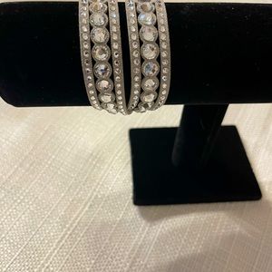 Swarovski crystal wrap bracelet